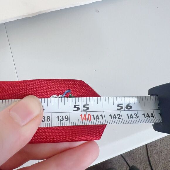 Jos. A. Bank Red Snowman Silk Tie Christmas Tie Holiday Tie - Picture 6 of 8